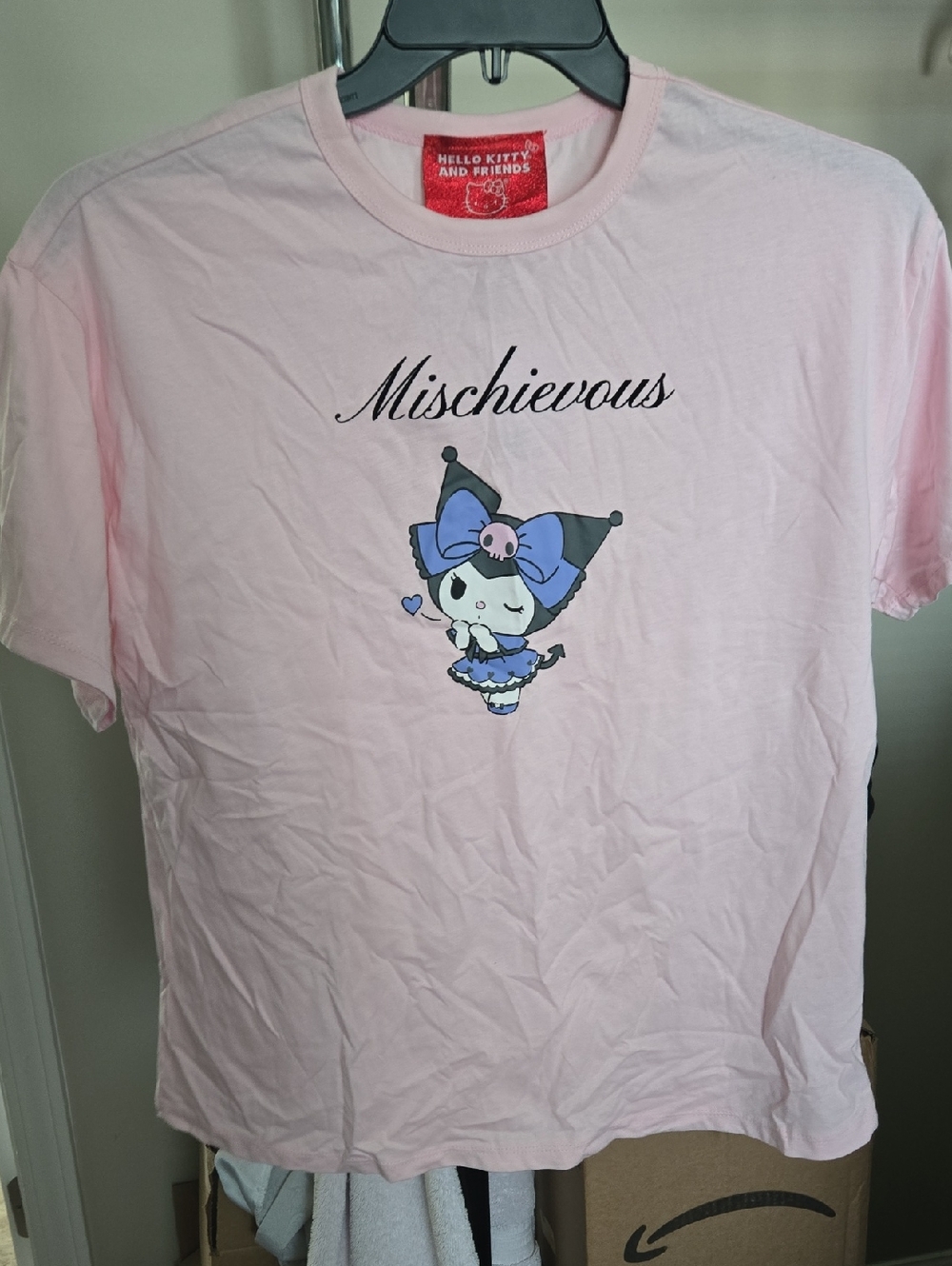 Forever 21 Light Pink 'Mischievous' Graphic Tee